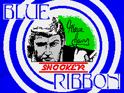 Steve Davis Snooker (ZX Spectrum) screenshot: Loading screen (Blue Ribbon release)