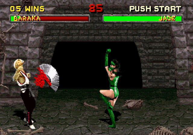 Mortal Kombat II (SEGA Saturn) screenshot: Jade