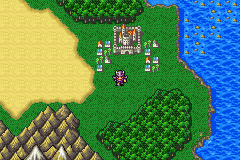 Final Fantasy II (Game Boy Advance) screenshot: Overworld