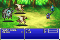 Final Fantasy II (Game Boy Advance) screenshot: Battle