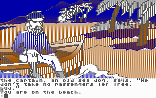 Mindshadow (Commodore 64) screenshot: Hey! Captain!