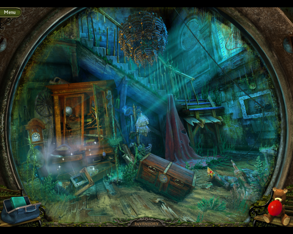 Weird Park: Scary Tales (Windows) screenshot: Inside the underwater temple