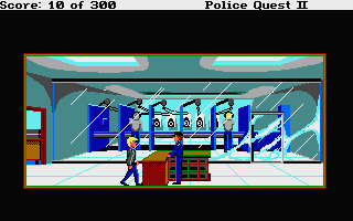 Police Quest 2: The Vengeance (Atari ST) screenshot: Shooting range.