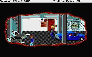 Police Quest 2: The Vengeance (Atari ST) screenshot: Jail.