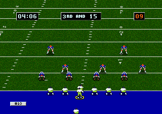 College Football's National Championship (Genesis) screenshot: Hike!