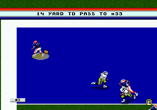 College Football's National Championship (Genesis) screenshot: Touchdown!