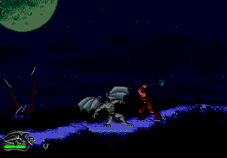 Gargoyles (Genesis) screenshot: Attacking.