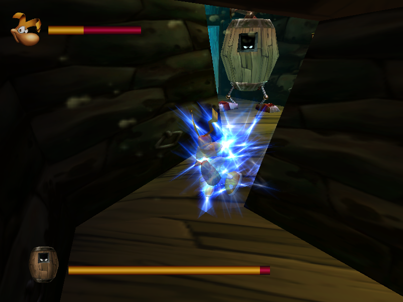 Rayman 2: The Great Escape (Windows) screenshot: Electrified
