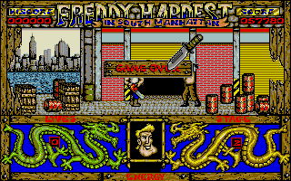 Freddy Hardest in South Manhattan (Atari ST) screenshot: Game over
