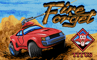 Fire and Forget (Atari ST) screenshot: Title screen