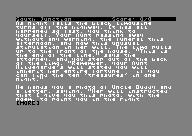 Hollywood Hijinx (Commodore 64) screenshot: Introduction