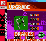 MTV Sports: T.J. Lavin's Ultimate BMX (Game Boy Color) screenshot: I always wanted brakes...