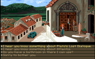 Indiana Jones and the Fate of Atlantis (Amiga) screenshot: In the Azores.