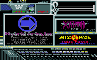 Midi-Maze (Atari ST) screenshot: Title screen