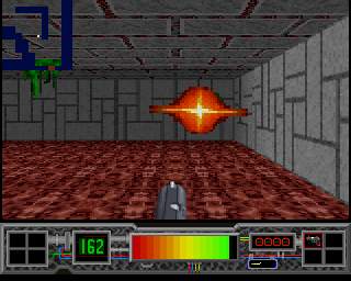 Testament (Amiga) screenshot: Let's kill it before it kills you