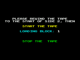 Turbo the Tortoise (ZX Spectrum) screenshot: Loading the level