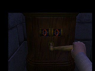 D (PlayStation) screenshot: Combination lock