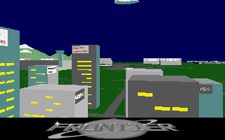 Frontier: Elite II (Amiga) screenshot: City on planet surface
