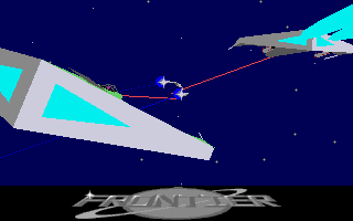 Frontier: Elite II (Amiga) screenshot: Under attack