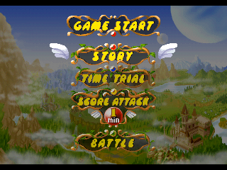 Finger Flashing (PlayStation) screenshot: Game mode screen.