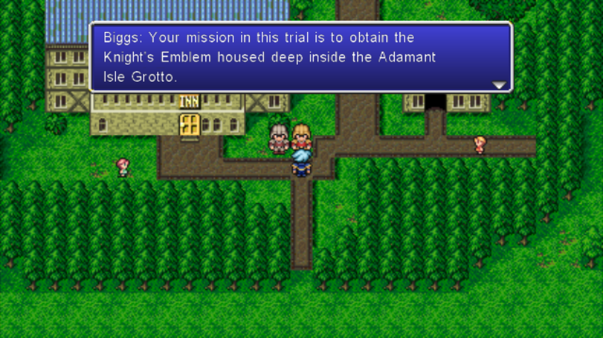 Final Fantasy IV: The After Years (Wii) screenshot: Visiting a town