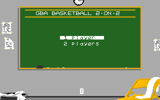 GBA Championship Basketball: Two-on-Two (Amiga) screenshot: Selecting game type
