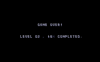 Hard 'n' Heavy (Atari ST) screenshot: Game over