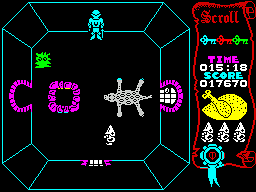 Atic Atac (ZX Spectrum) screenshot: Trapdoor on the left