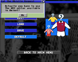 Eat the Whistle (Amiga) screenshot: Ngaah, the editor is separate