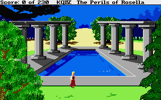 King's Quest IV: The Perils of Rosella (Atari ST) screenshot: Fancy pool.