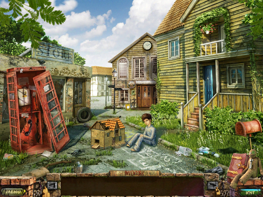 Stray Souls: Dollhouse Story (Collectors Edition) (iPad) screenshot: I guess we need to talk to the boy.