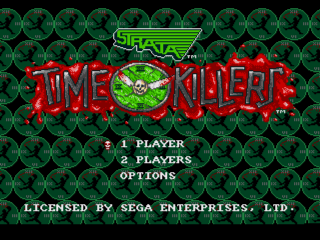 Time Killers (Genesis) screenshot: Title screen