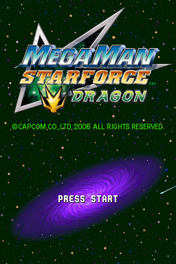 Mega Man Star Force: Dragon (Nintendo DS) screenshot: Title screen