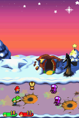 Mario & Luigi: Partners in Time (Nintendo DS) screenshot: Introducing Bros. Items