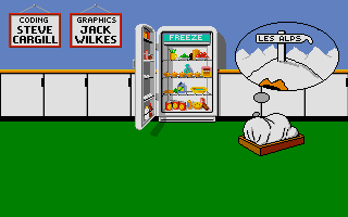 Garfield: Winter's Tail (Atari ST) screenshot: Level selection screen