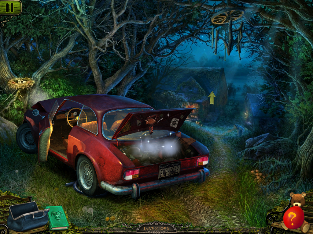 Weird Park: Scary Tales (iPad) screenshot: I have opened the trunk and now it is a searchable area