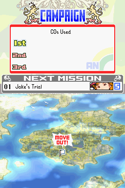 Advance Wars: Dual Strike (Nintendo DS) screenshot: First mission