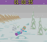 Boarder Zone (Game Boy Color) screenshot: Tara on Time mode