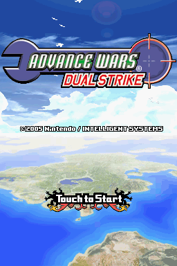 Advance Wars: Dual Strike (Nintendo DS) screenshot: Title screen