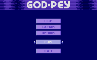 GodPey (Atari ST) screenshot: Main menu
