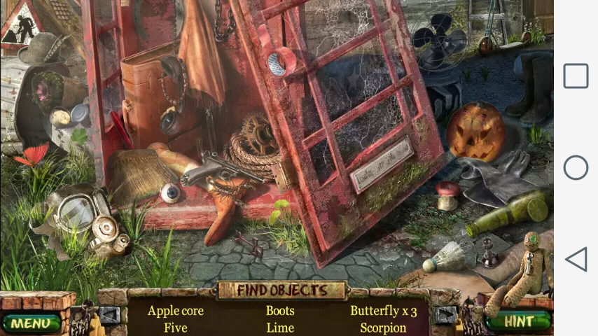Stray Souls: Dollhouse Story (Collectors Edition) (Android) screenshot: Searching the hidden object area