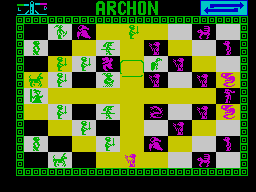 Archon: The Light and the Dark (ZX Spectrum) screenshot: The archer takes it