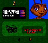 Antz Racing (Game Boy Color) screenshot: Character Selection (Z)