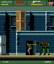 Tom Clancy's Splinter Cell: Extended Ops (J2ME) screenshot: Getting shot at