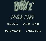 Bubsy II (Game Boy) screenshot: Main Menu