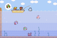 Mario Party-e (Game Boy Advance) screenshot: Cast Away Mario!: Requested fish.