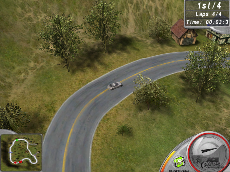 Race Cars: The Extreme Rally (Windows) screenshot: Slow motion slows other cars.