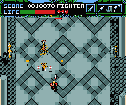 Undead Line (MSX) screenshot: Centipede