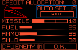 Battlezone 2000 (Lynx) screenshot: Selecting which tank you want to drive.