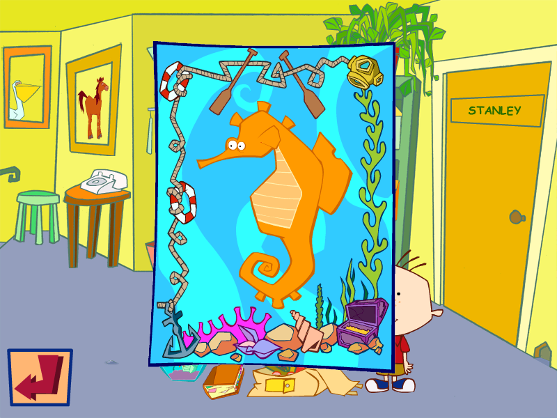 Playhouse Disney's Stanley: Wild for Sharks! (Windows) screenshot: Finding an animal card